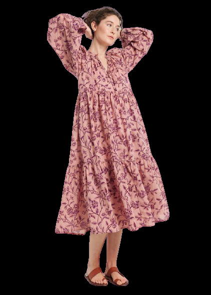 SALE Jaya Birdsong Kleid Rosa