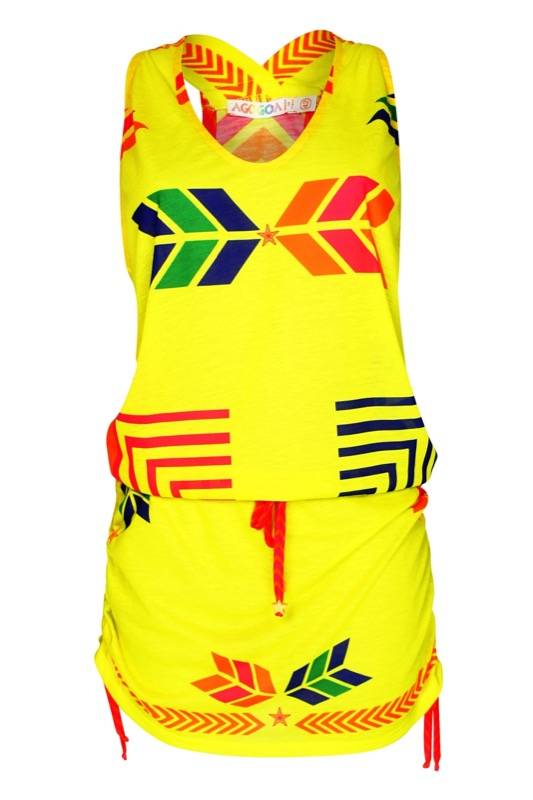 SALE Jerseykleid Navajo in Gelb