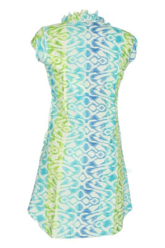 SALE Kaftan Mit Ikat-Muster In Türkis/Grün