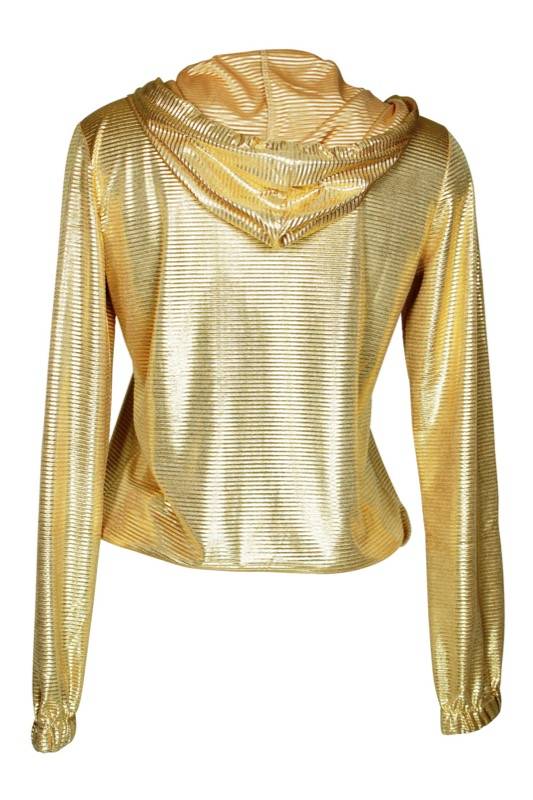SALE Kapzenjacke Im Metallic-Look Gold
