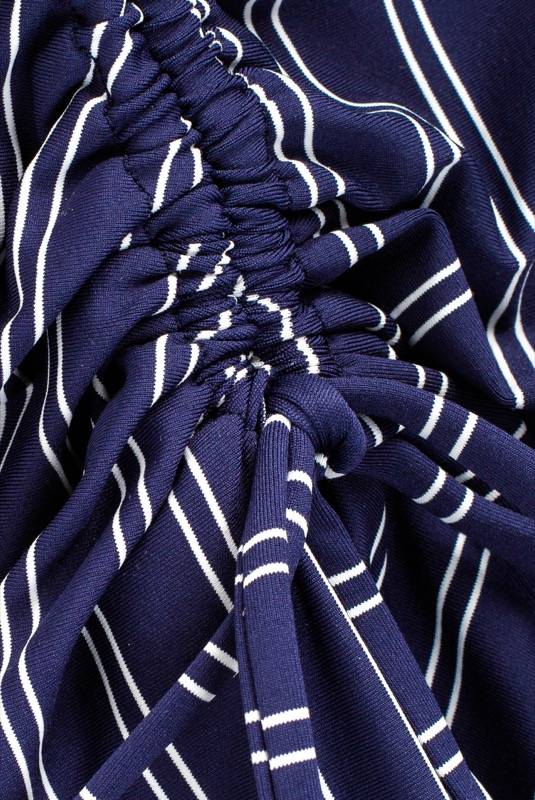 SALE Kleid Mit Schnürung Navy/Weiß