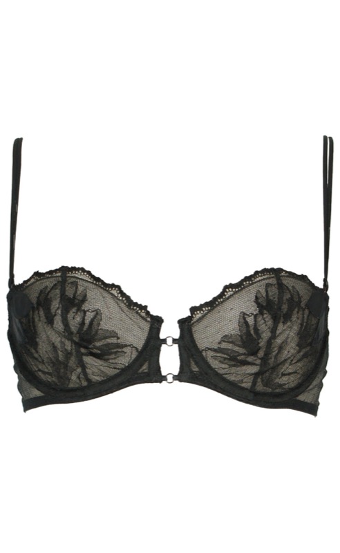 SALE La Dolce ungefütterter Bügel BH schwarz