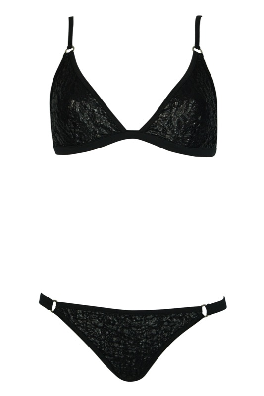SALE Lace Hipster Bikini Black