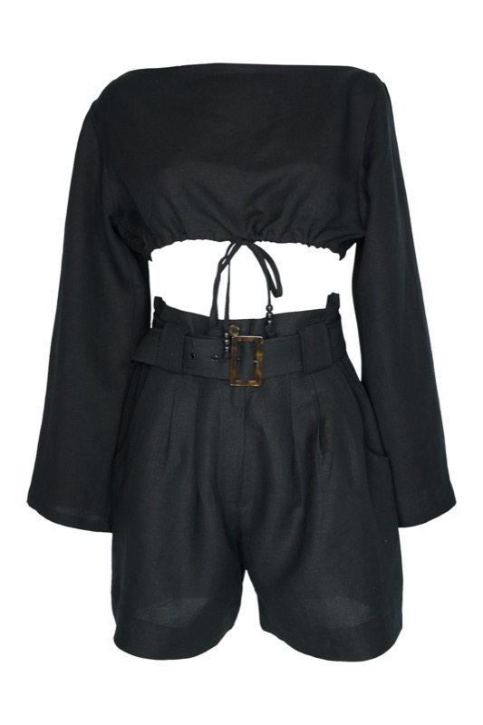 SALE Leinen Crop Top