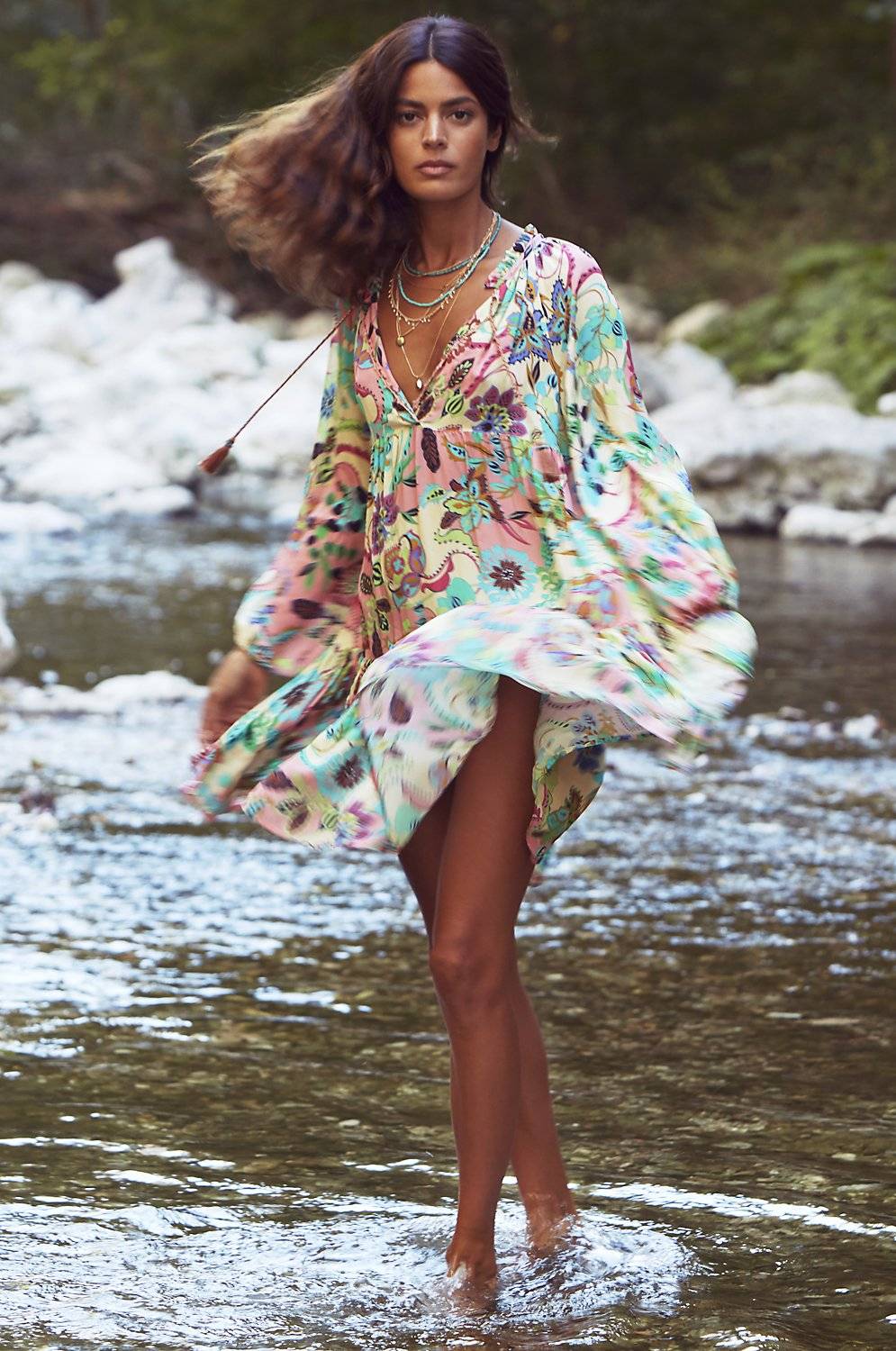 SALE Luana Mini Kaftan Tropic