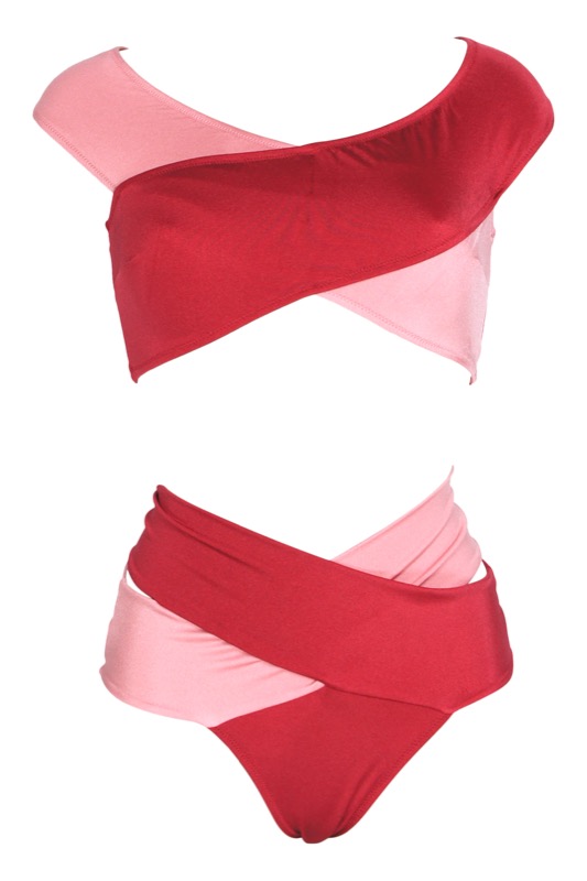 SALE Lucette Bikini Rosa/Bordeaux
