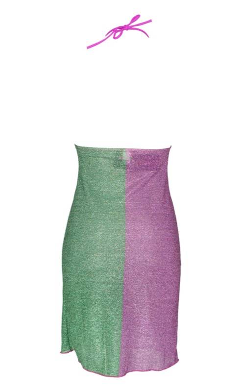 SALE Lurex Padded Minikleid Lila