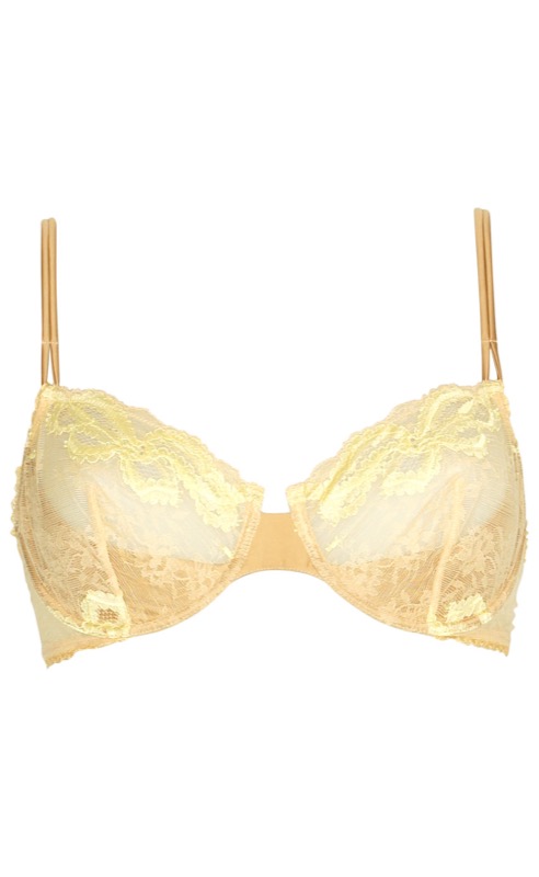 SALE Lux ungefütterter Bügel BH Gold