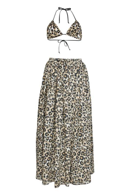 SALE Maxirock Mit Leo-Print
