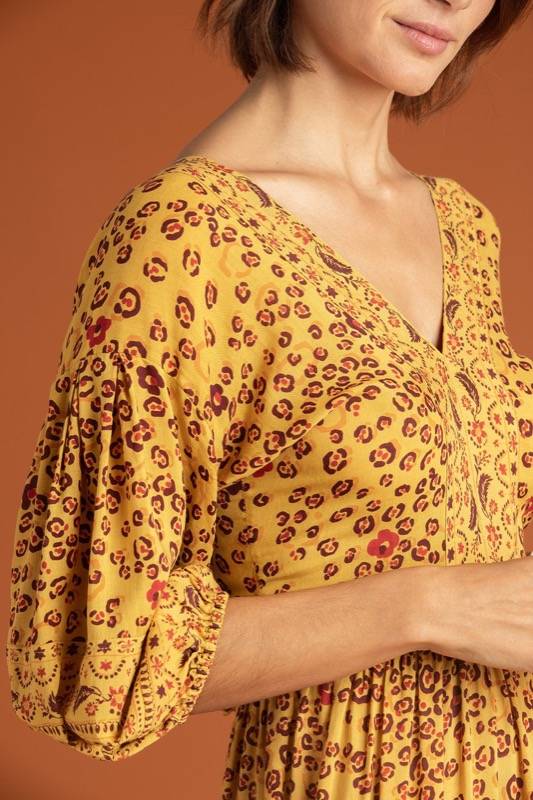 SALE Mia Maxikleid Gelb