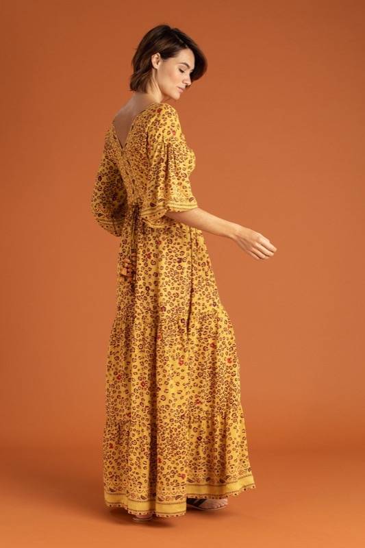 SALE Mia Maxikleid Gelb