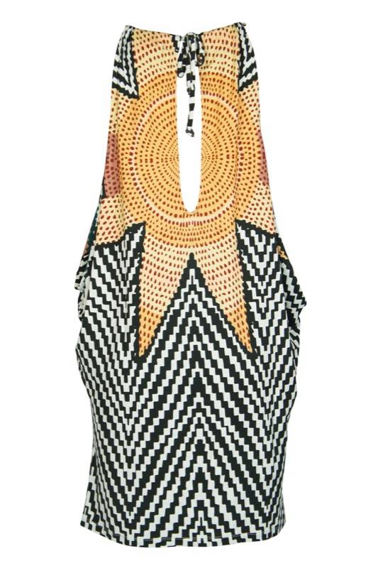 SALE Minikleid Im Musterprint