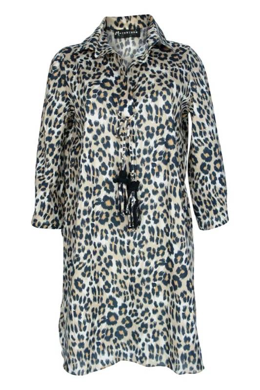 SALE Minikleid mit Leo-Print