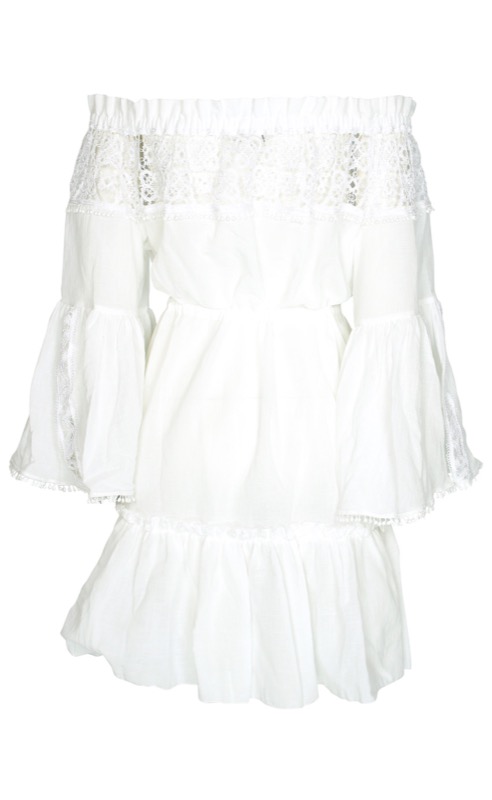 SALE Minikleid Mit Spitzendetails