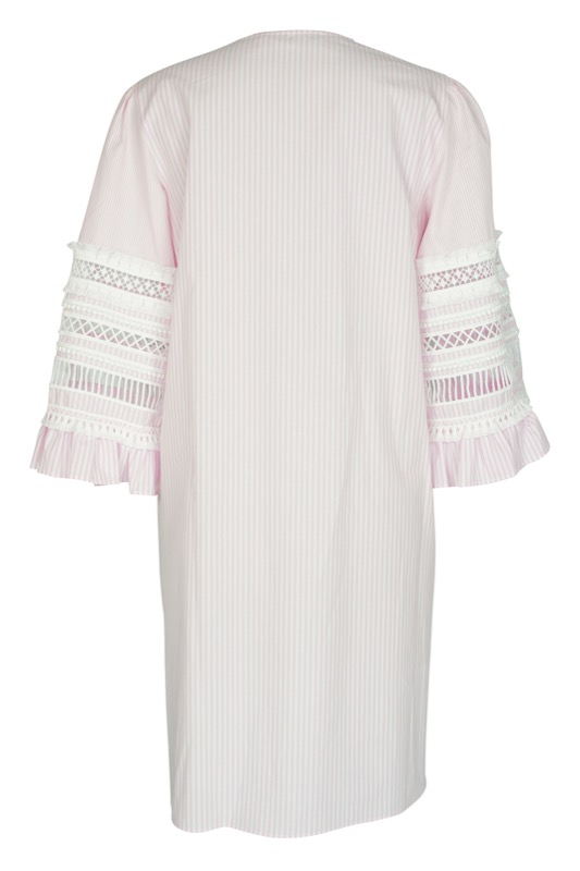 SALE Minikleid Mit Streifen In Rosa