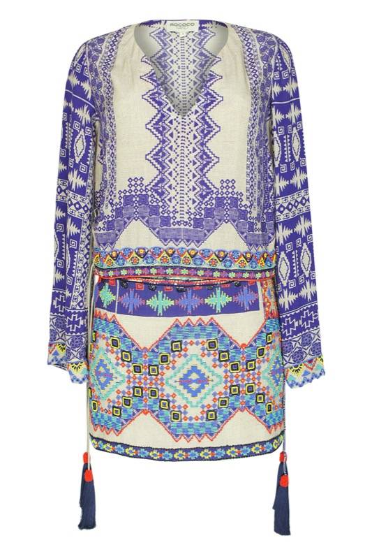 SALE Navajo Top Mit Perlenstickerei