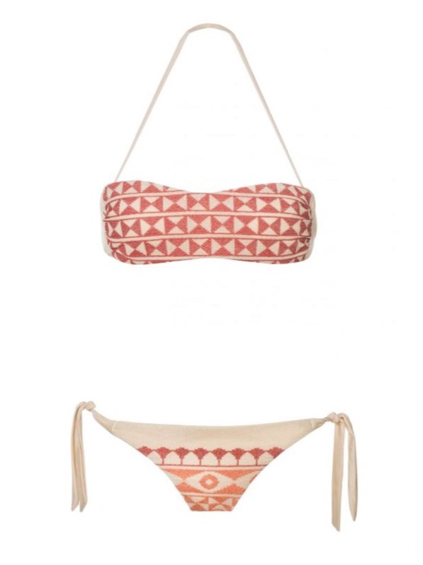 SALE Padded Bandeau Bikini Chios Cruise In Pink