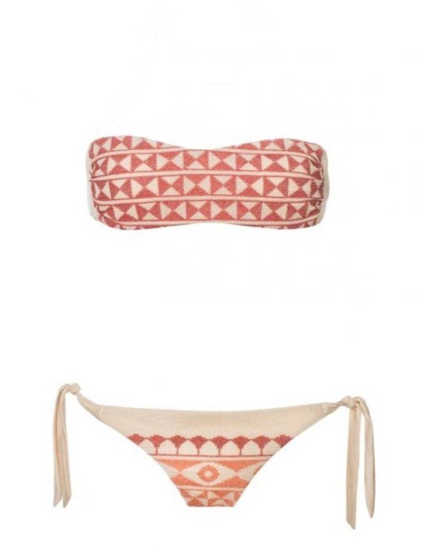 SALE Padded Bandeau Bikini Chios Cruise in Pink