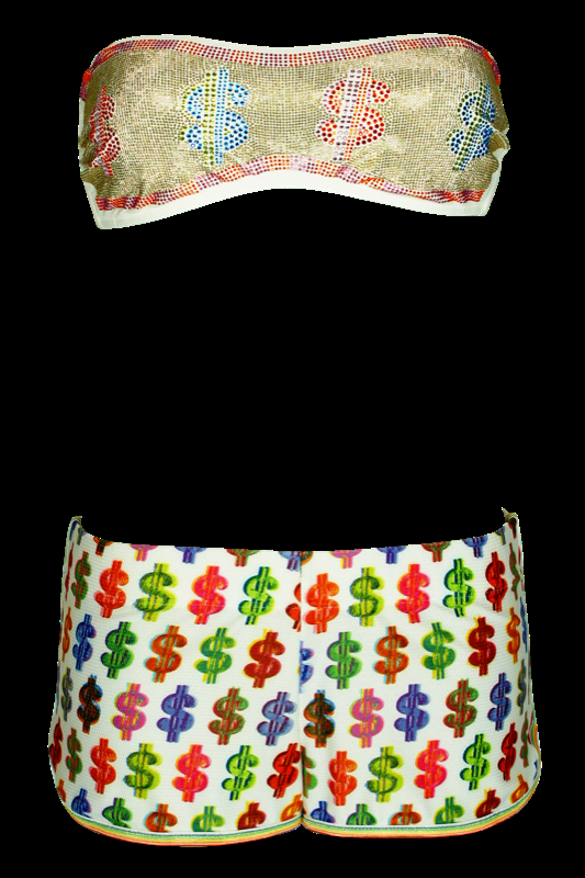 SALE Padded Bandeau Bikini Dollar