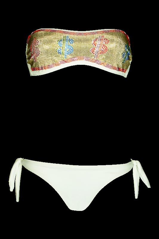 SALE Padded Bandeau Bikini Dollar
