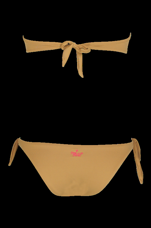 SALE Padded Bandeau Bikini Mit Perlenstickerei