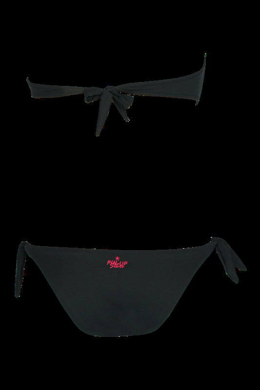 SALE Padded Bandeau Bikini Mit Perlenstickerei