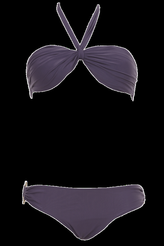 SALE Padded Bandeau Bikini Violett