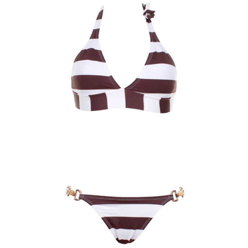 SALE Padded Neckholder Triangle Bikini Godiva