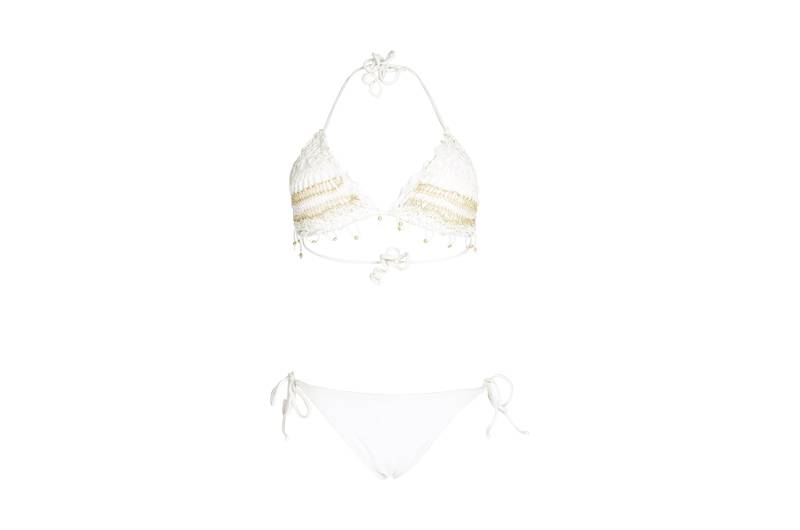 SALE Padded Triangel Bikini Weiß