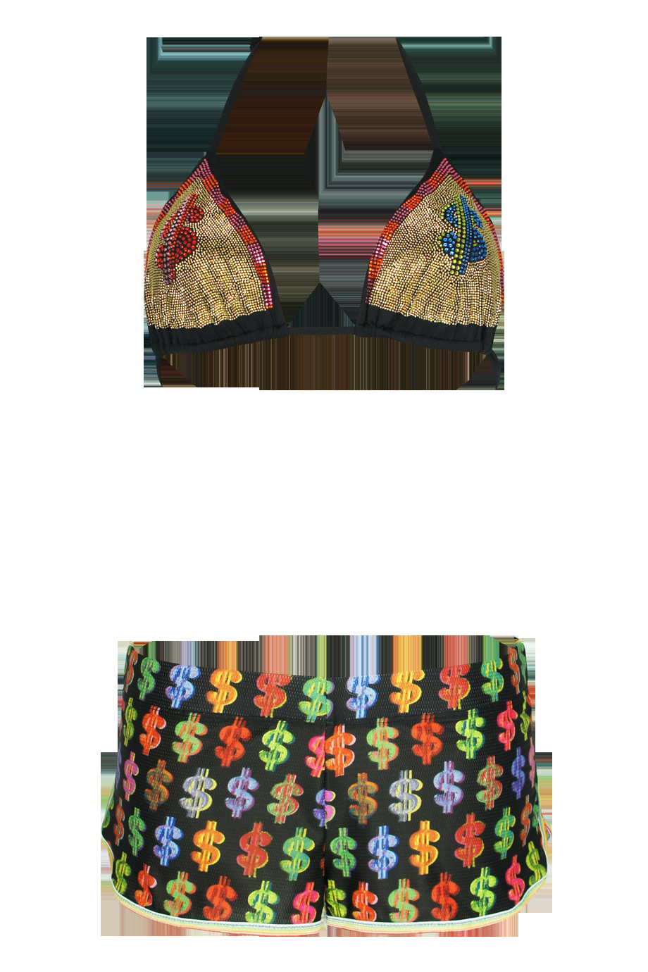 SALE Padded Triangle Bikini Dollar