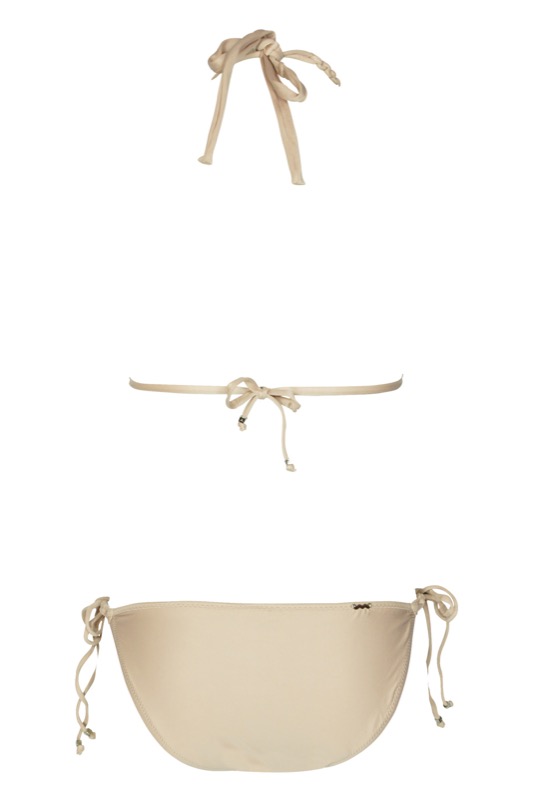 SALE Padded Triangle Bikini In Beige