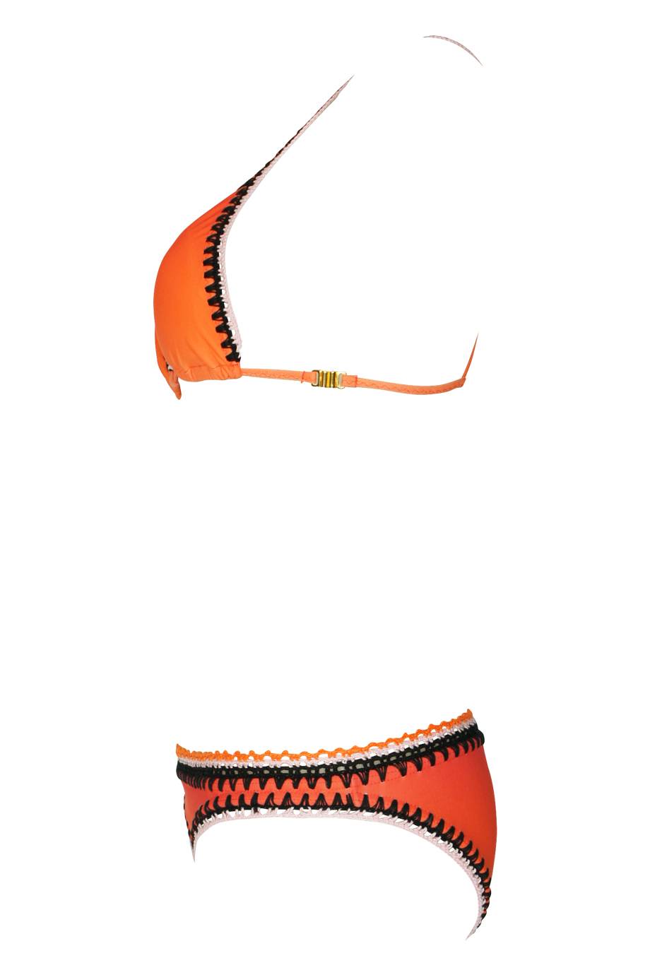 SALE Padded Triangle Bikini Mit Häkeldetails