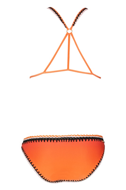 SALE Padded Triangle Bikini Mit Häkeldetails