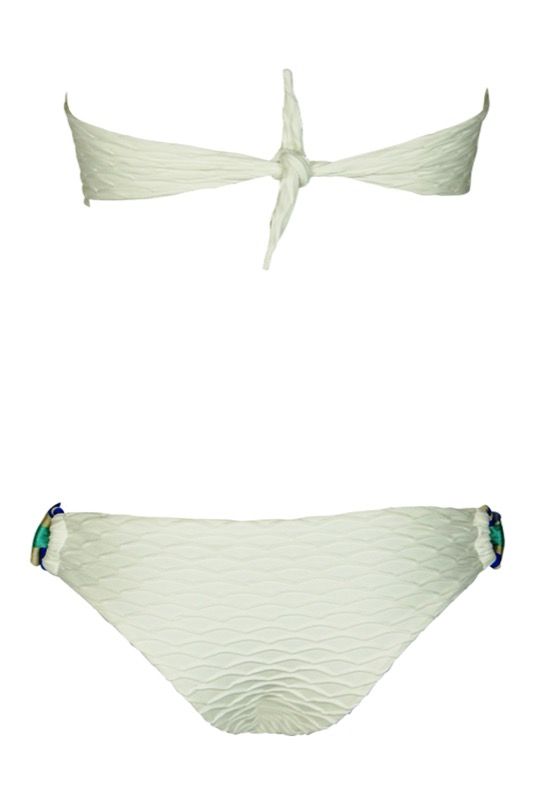 SALE Padded Twist Bandeau Bikini White
