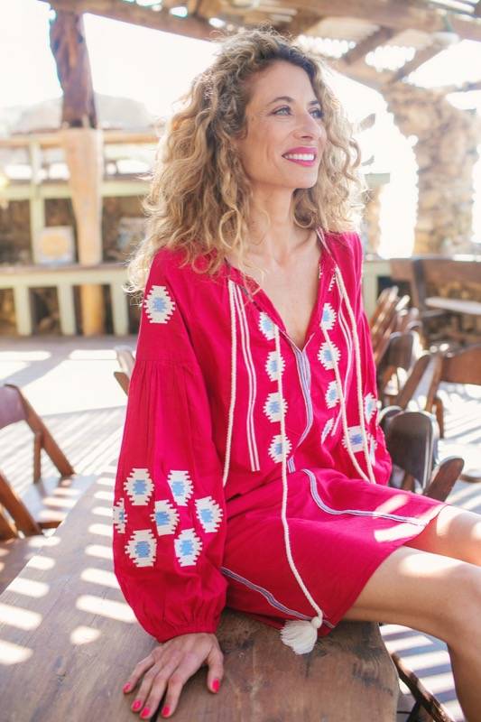 SALE Peru Kaftan Rot