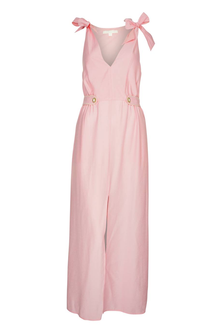 SALE Piped Luxe Maxikleid Rosa