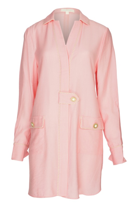 SALE Piped Luxe Minikleid Rosa