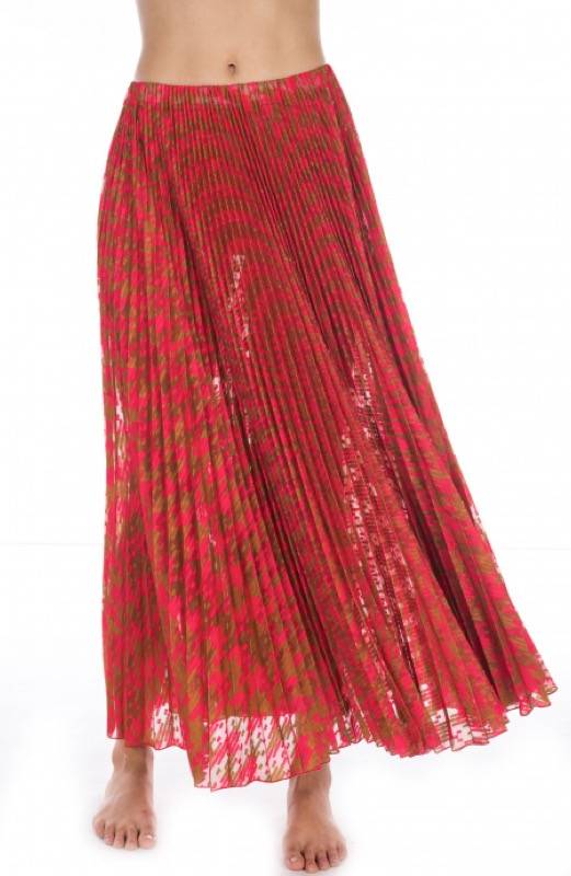 SALE Plissé Rock Mit Geometrichem Muster