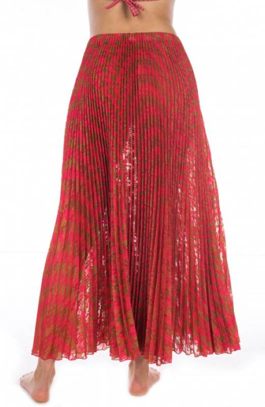 SALE Plissé Rock Mit Geometrichem Muster