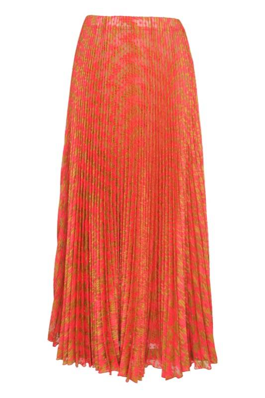 SALE Plissé Rock mit geometrichem Muster