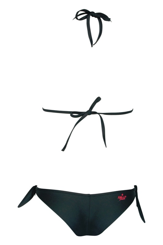 SALE Push Up Bikini In Schwarz Mit Perlenstickerei