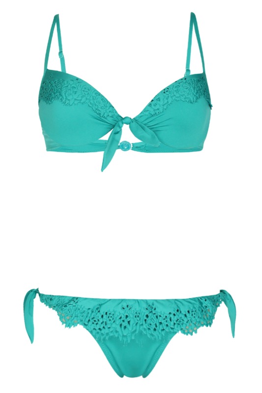 SALE Push Up Bügel Bikini Mit Spitzendetails