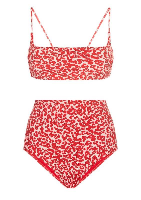 SALE Regan Padded Bügel Bikini Dotty Rouge