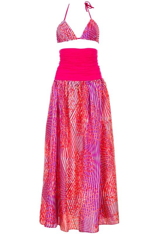 SALE Robe Angelina Bandeau Maxikleid Aus Seide