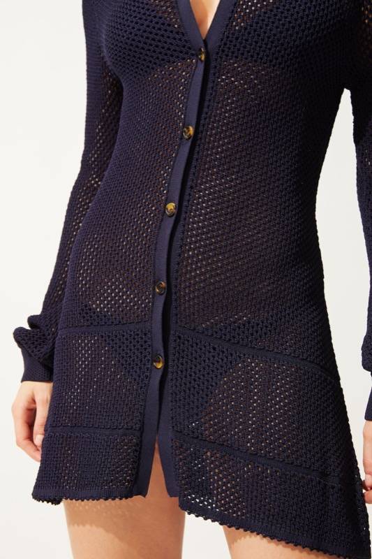 SALE Safari Strickkleid