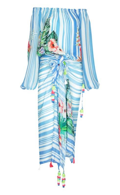 SALE Seiden Pareo Blossom