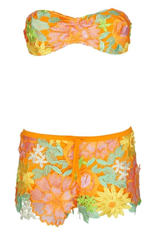 SALE Shorts Gehäkelt Mit Blumen