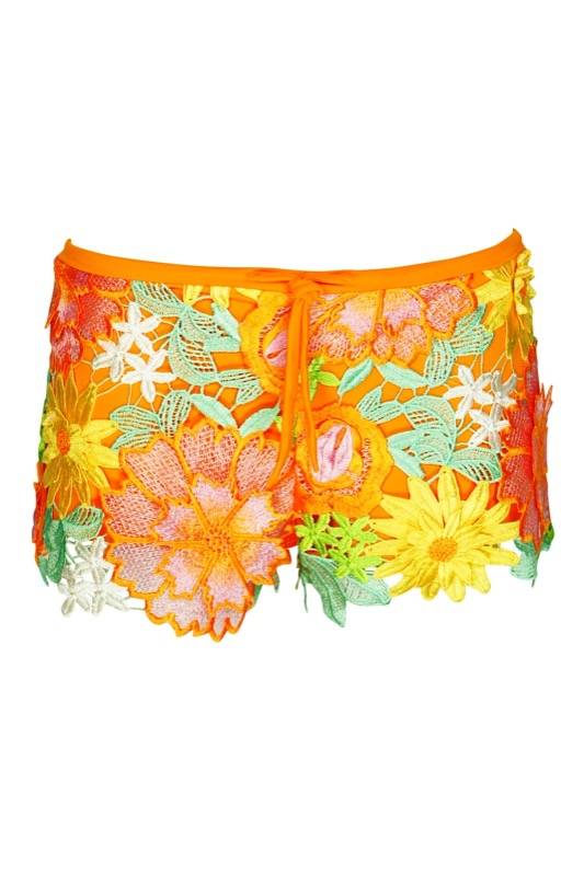 SALE Shorts gehäkelt mit Blumen