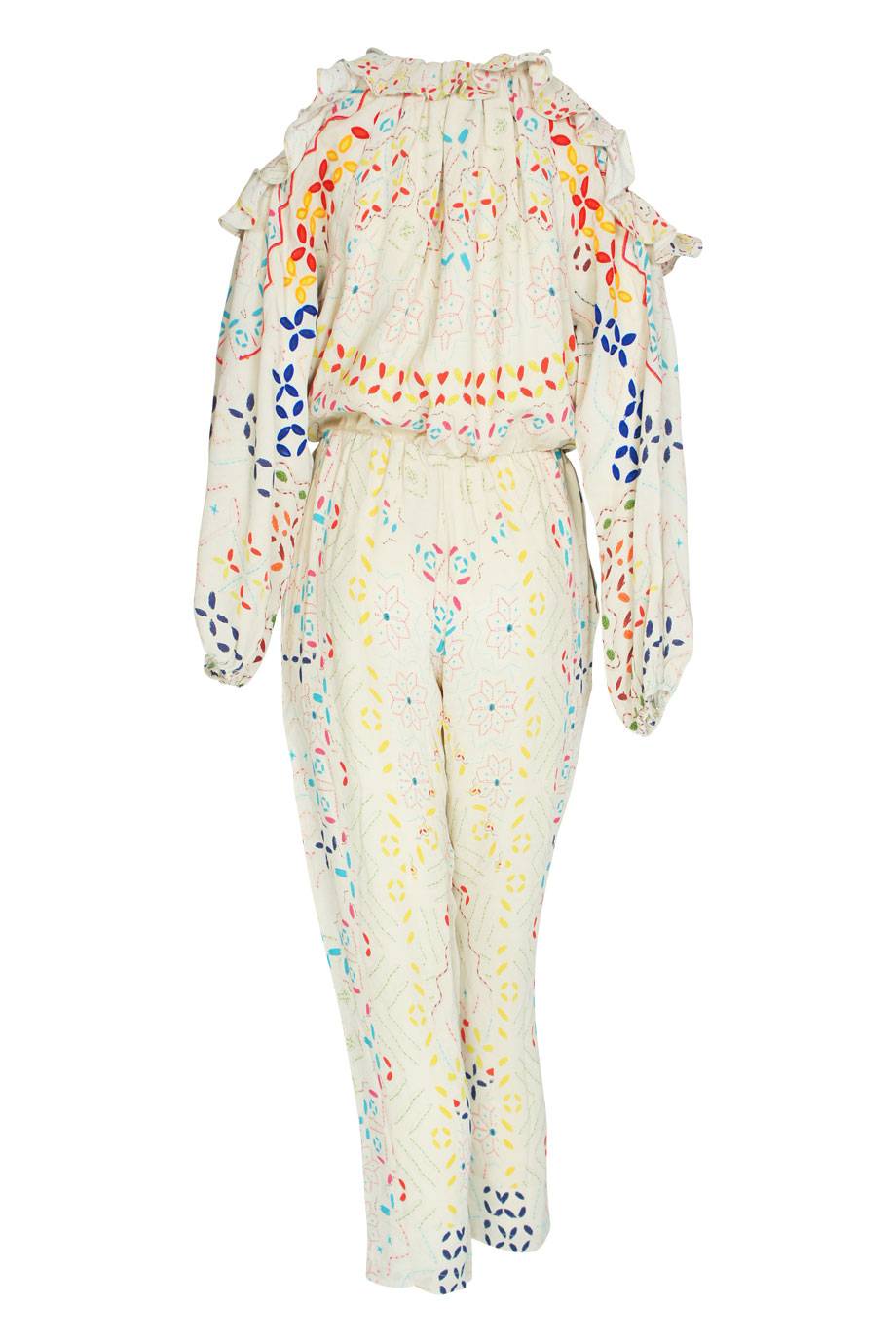 SALE Sindhi Jumpsuit Mit Stickerei