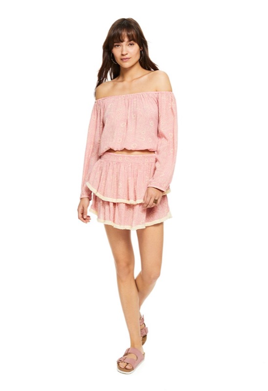 SALE Skye Bedrucktes Top Rosa